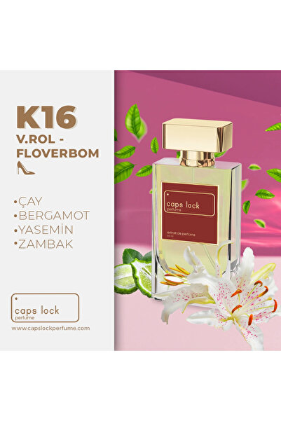 CAPS LOCK Perfume K16 - (Flowerbomb Muadili) 55 ml. + 10 ML SEYAHAT BOY HEDİYE