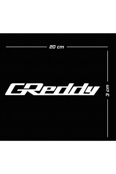 pınaxar Greddy Auto custom new sticker White