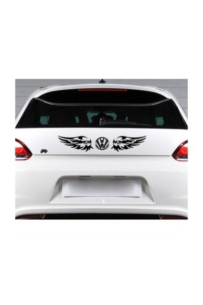 pınaxar Wing Auto Sticker 2 Pieces Black 8*18 Cm
