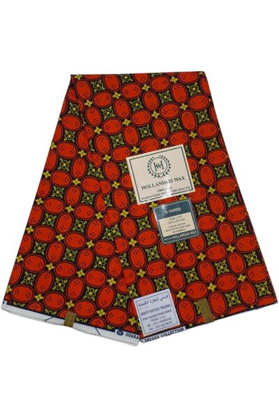 Generic قماش أفريقي 100% قطن مطبوع عليه أنقرة، 6 ياردات، تصميم جديد جميل متعدد الألوان