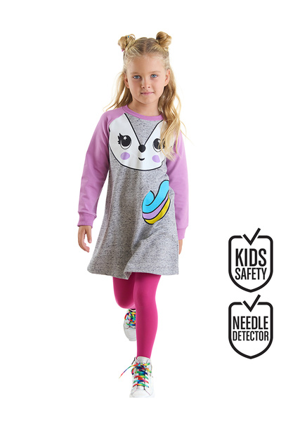 Denokids Unicorn Fox Kız Çocuk Elbise