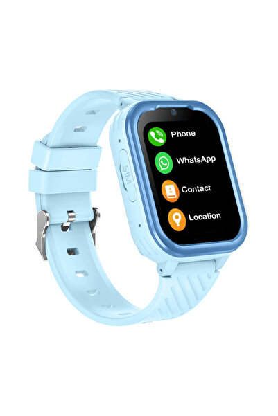 gitech Ceas inteligent pentru copii 4G, slot pentru cartelă SIM, WhatsApp, GPS, Wi-Fi, cameră, mod spion, buton SOS, video