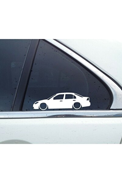 pınaxar Civic Vtec 2 Sedan Flatbed Kele-Bek Silhouette Sticker 2 Pieces Decor...