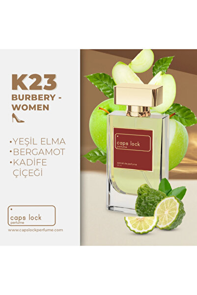 CAPS LOCK Perfume K23 - (Burbery Classic Women Muadili) 55 ml. + 10 ML SEYAHA...