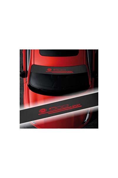 pınaxar Carbon Windshield Auto Sticker For Fiat 500
