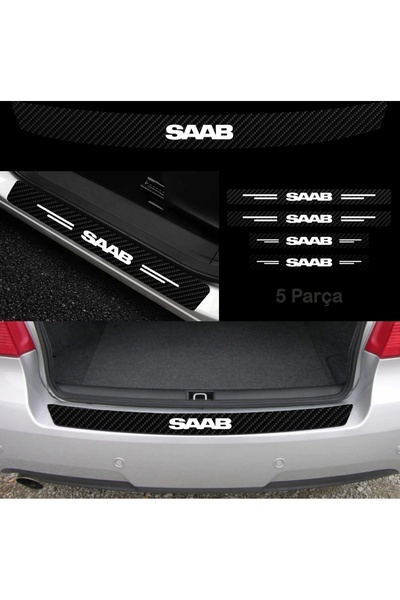 pınaxar ملصق حماية لصندوق السيارة الخلفي متوافق مع Saab 900 مقاس 92*7 سم