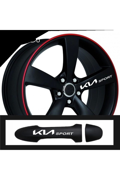 pınaxar Kia Stonic İçin Uyumlu Aksesuar Oto Kapı Kolu/Jant Sticker 10 Adet 10...