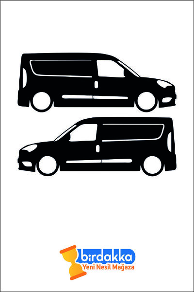 One VIP Sale Fiat Doblo Ufak Sticker Yapıştırma Araba Stickerı 20cm Siyah Uyumlu