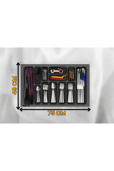 almital mobilya aksesuarları furniture accessories 75x49 cm. 12 Gözlü Antrasi...