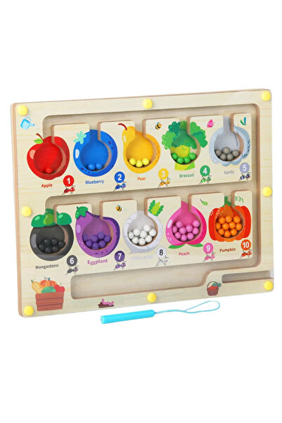 slant لعبة متاهة المهارات الذكية: الفواكه والأرقام المغناطيسية