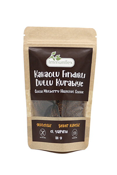 Immunflex Kakaolu Fındıklı Dutlu Glutensiz Kurabiye
