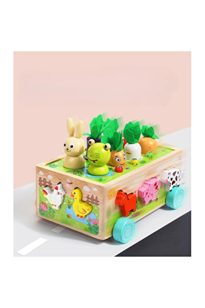 Picodino Masina cu animalute si legume de la ferma pentru potrivire forme Happy Farm