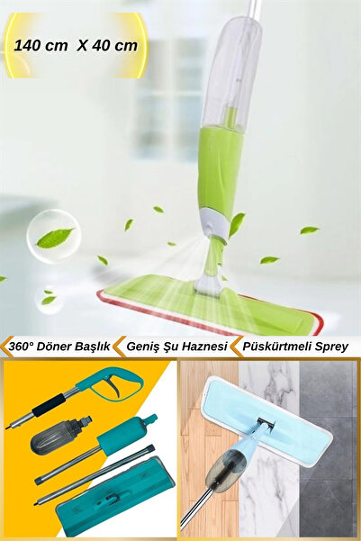 Hane Dostu 360 ° Döner Başlık Geniş Su Hazneli Sprey Püskürtmeli 140 Cm Mikro...