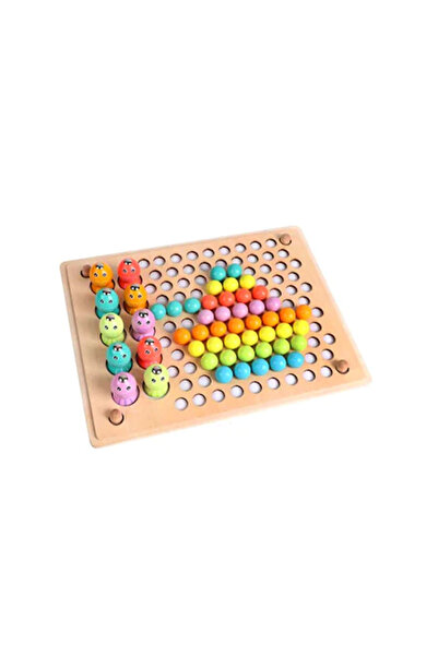 Toyska Joc educativ 3 in 1 motricitate fina, sortare, pescuit, mozaic cu bile...