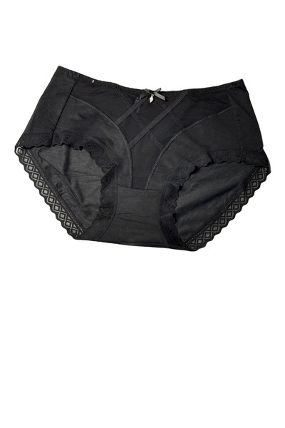 UN REAL Set of 6 Women's High Waist Lace Panties – Cotton and Comfortable