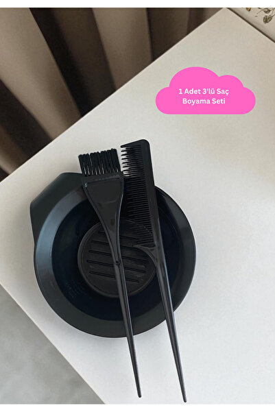 BN Cosmetics مجموعة تلوين الشعر مكونة من 3 قطع |   مجموعة تلوين الشعر العملية...