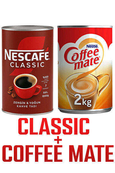 Nescafe Classic Kahve 1 Kg + Nestle Coffe Mate 2 Kg