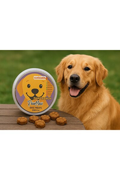 PAWMAX Doğal Glukozamin Destekli Köpek Ödül Maması Pawcrunch 200 g – Glutensiz