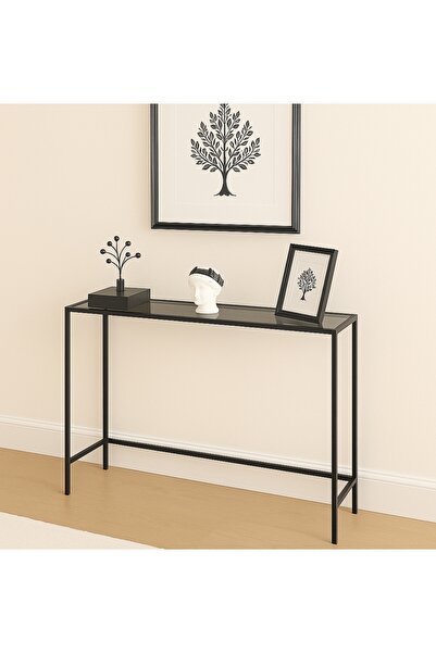 Home Merlin Dresuar Kahve Köşesi Modern Konsol 100 cm Füme Cam