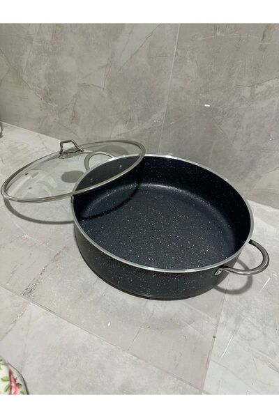 EVİNDA Pan-Dora Granite Mega Large Pot 40cm Metal Handle