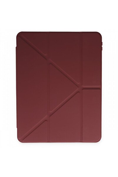 TEKNETSTORE Samsung Galaxy Tab S6 Lite P610 P620 Uyumlu Origami Kalem Bölmeli Trifolding Yumuşak Silikon Kılıf