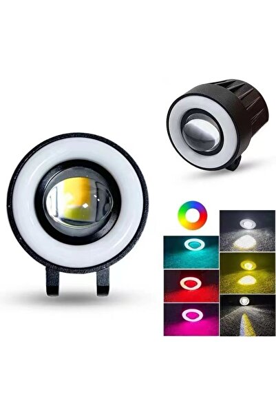 Drs Tuning Offroad sis lambası sarı-beyaz 7 renk gündüz ledli dönerli set 12-...