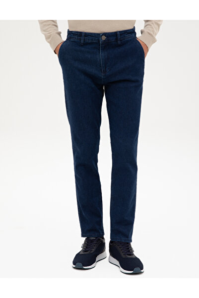 Pierre Cardin Mavi Carrot Fit Beli Lastikli Jean Pantolon 50295882-VR036