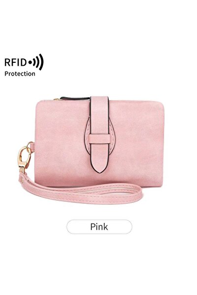 rinkadoll Yeni tasarım yumuşak doku bileklikli küçük kullanışlı kadın cüzdan