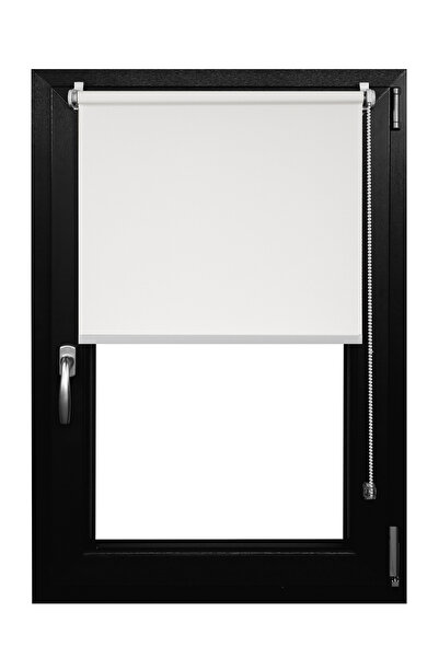 MC&A Amenajari Rulou Textil Simplu , Semi-opac , Alb , L 35 cm X H 100 cm