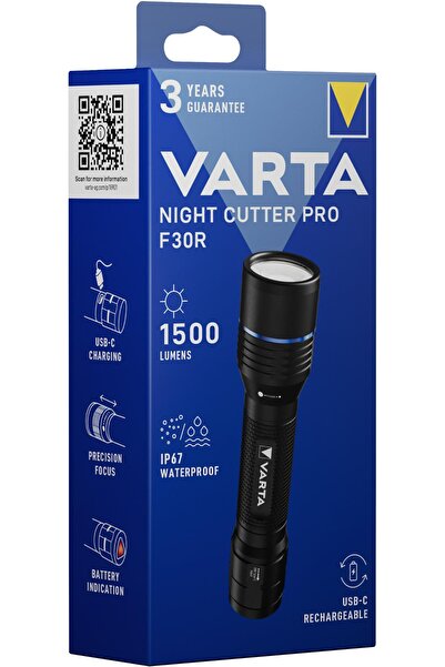 Varta Night Cutter Pro F30R El Feneri-Şarj Edilebilir