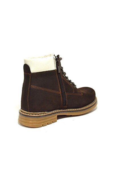 Rakerplus Справжня шкіра, коричневі зимові дитячі черевики на блискавці