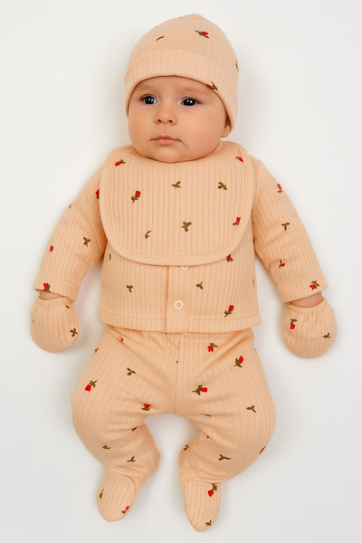 OMY 5-Piece Patterned Hospital Release Printed Newborn Set