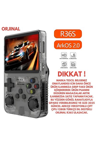 Prest R36s Oyun Konsolu El Atarisi Arkos İşletim Sistemi Türkçe Dil 128 Gb Ha...