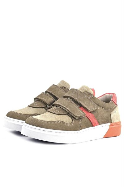 Rakerplus Γνήσιο δέρμα Χρώμα άμμου Velcro Boy's Sneaker