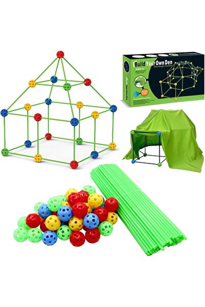Joynix Construction Kit Fort for Children, 174 pieces, Educational Toy, Indoor and Outdoor, DIY,
