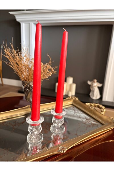 Ayd Home 2li cam şamdan mumluk 5 cm ayaklı mini yılbaşı yeniyıl dekoratif chr...