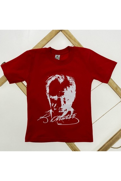 Generic Brand ATATURK ŠTAMPANO CRVENO T-shirt