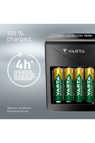 Varta Lcd Plug Pil Şarj Cihazı 4 Adet AA 2100Mah Şarj Edilebilir Pil Hediyeli