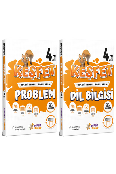 meraklı zihinler 4. SINIF KEŞFET DİL BİLGİSİ VE PROBLEMLER KİTABI [2'Lİ SET](...