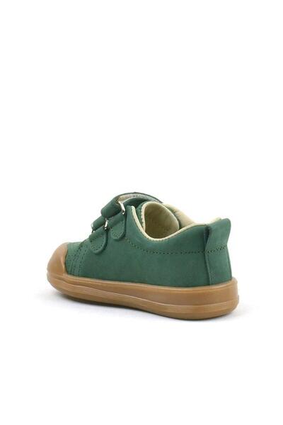 Rakerplus Sonic Genuine Leather Green Velcro Anatomical Baby Sneakers Sneakers