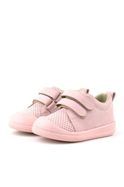 Rakerplus Sonic Genuine Leather Pink Velcro Anatomical Baby Sneakers Sneakers