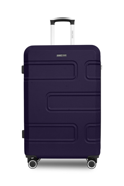 PARAJOHN حقيبة سفر دوارة صلبة مصنوعة من مادة ABS مقاس 20 بوصة - حقيبة سفر خفيفة الوزن بأربع عجلات ووزن 10 كجم - لون أزرق داكن