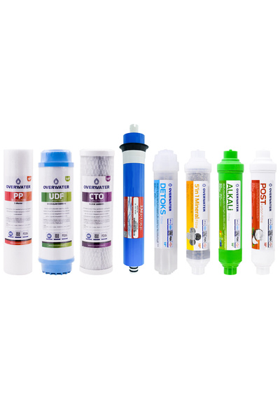 OverWater Açık Kasa Su Arıtma Cihazı 8 Li Filtresi Seti 12 Aşamalı Özel Sarım...