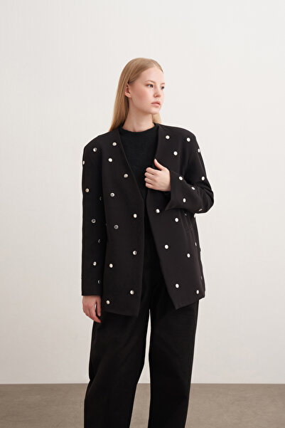 Nissh Zımbalı Rahat Kalıp Ceket