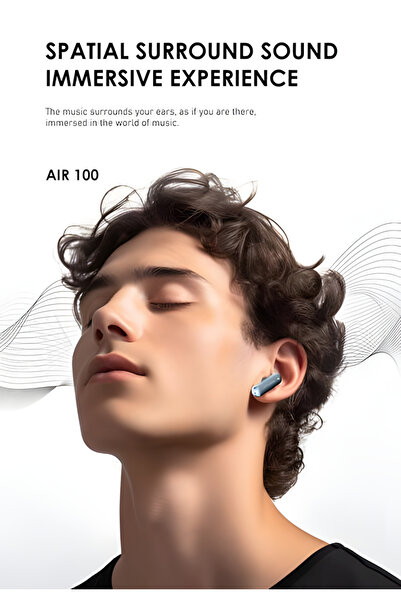 Lenyes سماعات أذن AIR-100 TWS مع خاصية إلغاء الضوضاء النشطة (ANC) وسماعات أذن ENC مع ميكروفون.