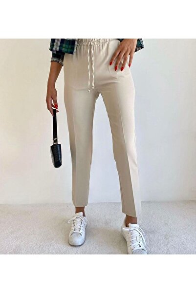 Asil Modest Kadın Havuç Kesim Bağcıklı Pantolon