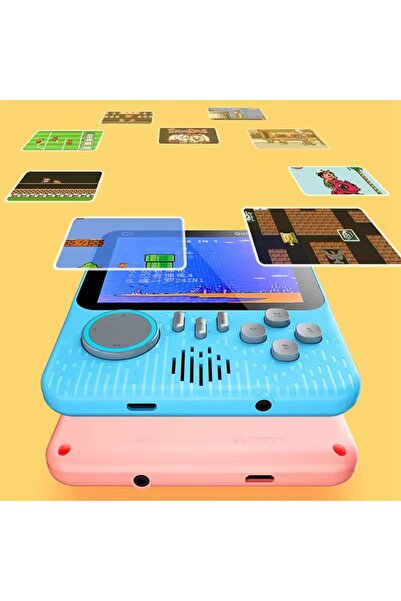 DKH G7 Retro Handheld Game Console, 3.5-Inch LCD Screen, 666 Classic Games, TV Output, 500mAh Battery,