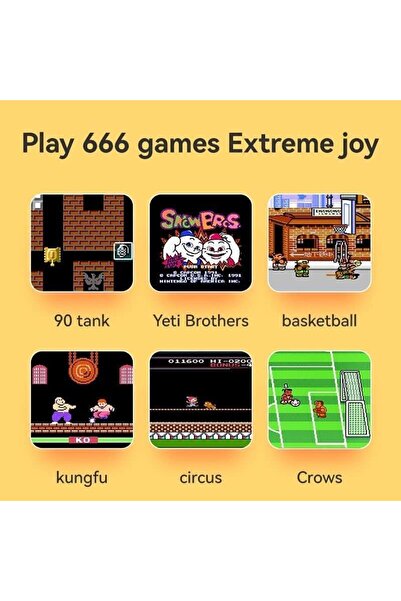 DKH G7 Retro Handheld Game Console, 3.5-Inch LCD Screen, 666 Classic Games, TV Output, 500mAh Battery, G