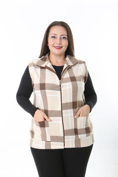 rotop Women's fleece vest with zipper and pockets