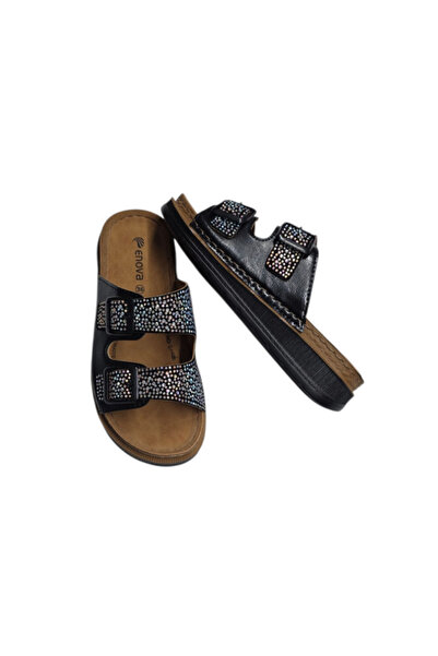 Benittokids Enova Anatomical Stone Double Velcro Women's Slippers